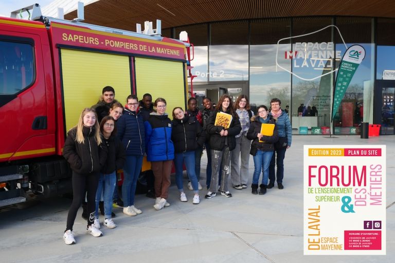 Visite du Forum des métiers à Laval avec les élèves de 3A
